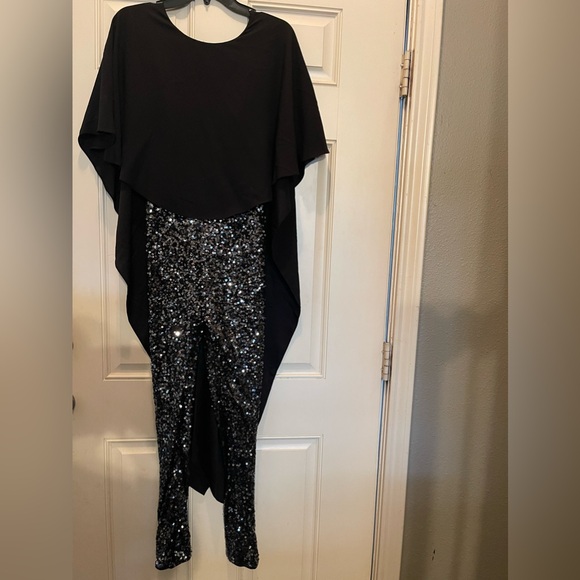 BCBG sequined capped sleeves jumpsuit - Picture 6 of 9